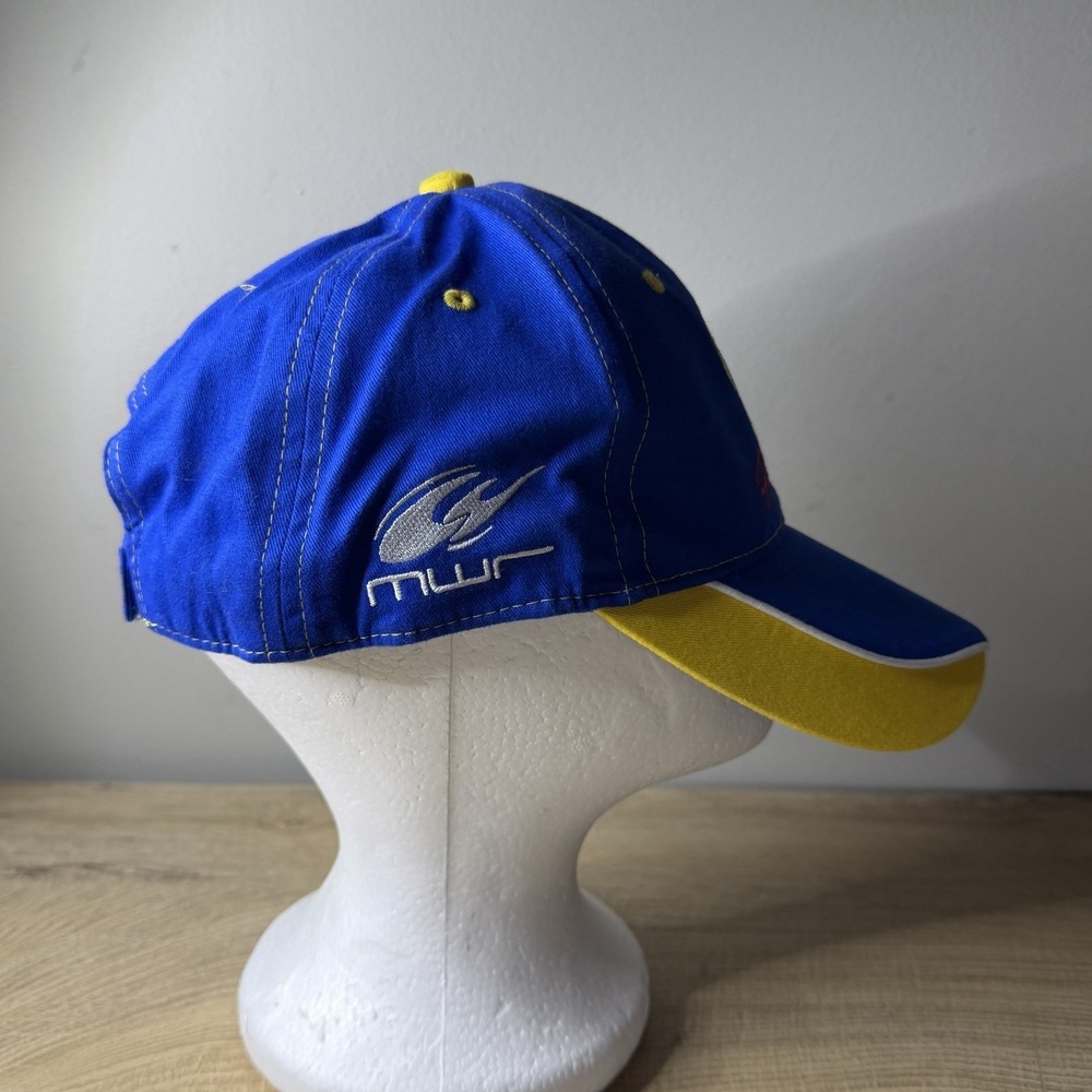 NAPA Racing Michael Waltrip NASCAR Hat Blue‎ Yellow Baseball Cap OSFM - Picture 5 of 8